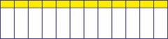 Маркировочная таблица на 12 модулей TDM 