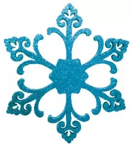 Елочная фигура Снежинка Морозко, 66 см, цвет синий 
